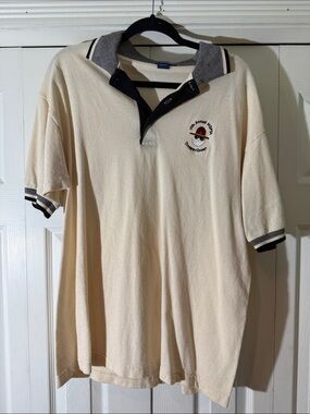 Men's Cream Golf Polo